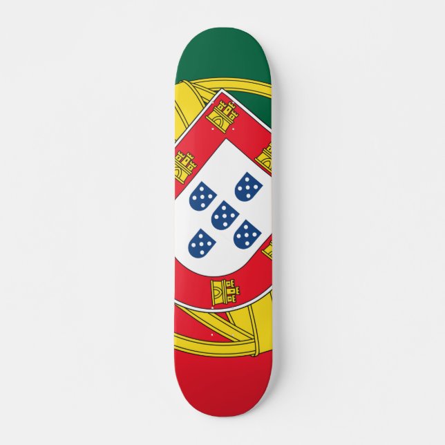 Portugiesische Flagge Skateboard (Vorne)
