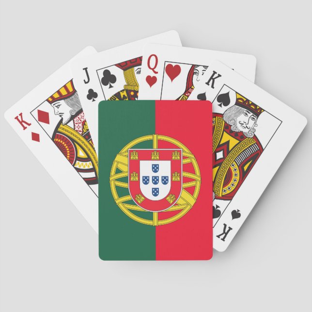 Portugiesische Flagge Spielkarten (Rückseite)