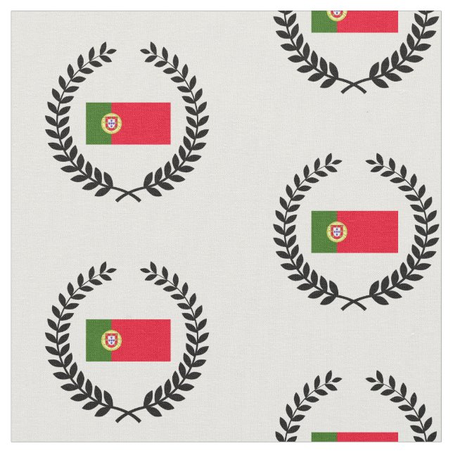 Portugiesische Flagge Stoff (Nahaufnahme)