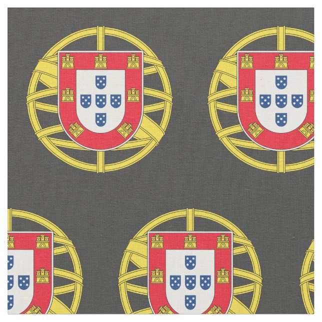 Portugiesische Flagge Stoff (Nahaufnahme)