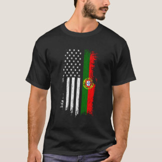 Portugiesische Flagge - Stolz Portugal USA T-Shirt