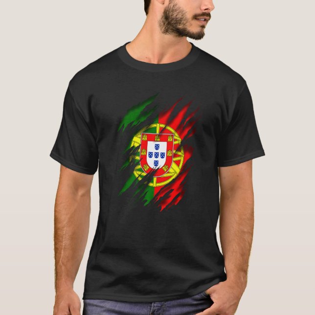 Portugiesische Flagge T-Shirt (Vorderseite)