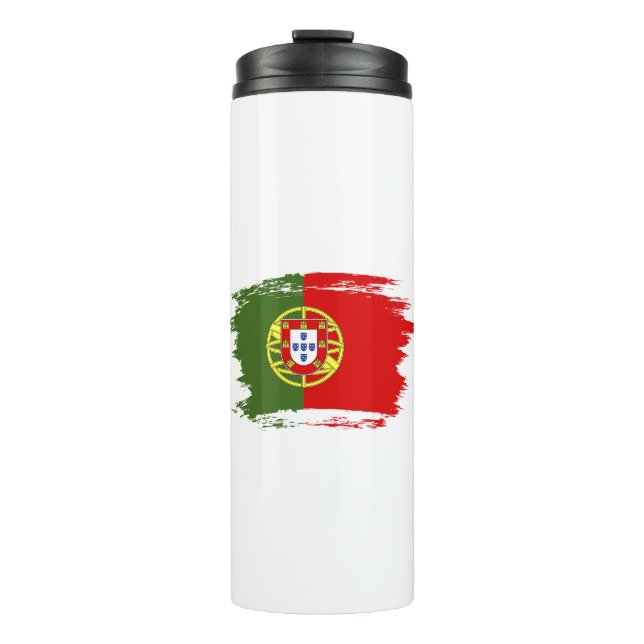 Portugiesische Flagge Thermosbecher (Vorderseite)