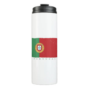 portugiesische Flagge Thermosbecher