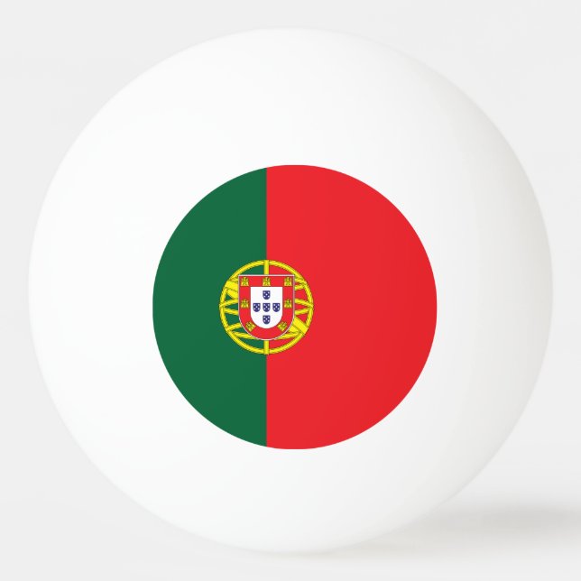 portugiesische Flagge Tischtennisball (Vorderseite)