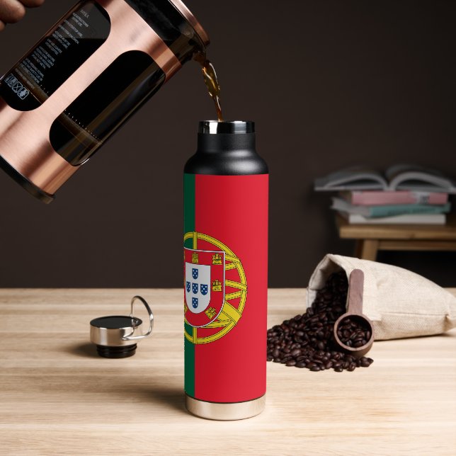 Portugiesische Flagge Trinkflasche (Kaffee)
