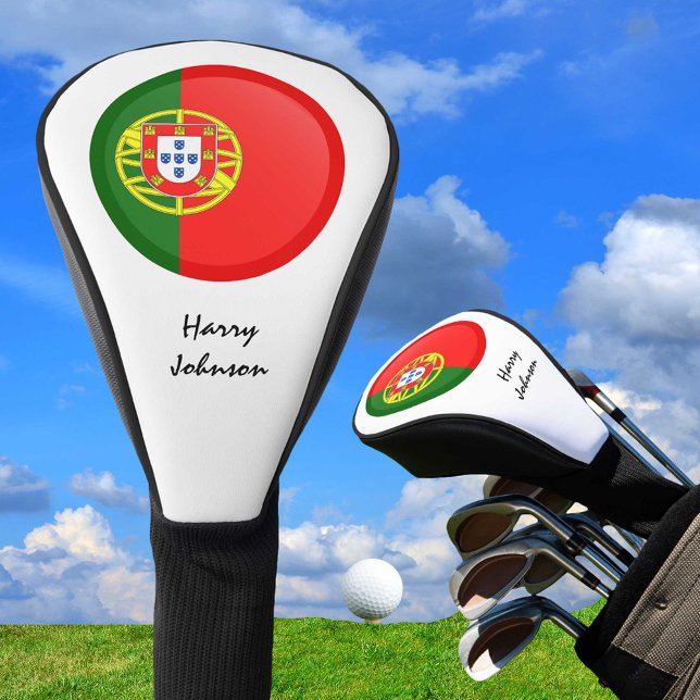 Portugiesische Flagge und Mit Monogramm Golf Clubs Headcover (Von Creator hochgeladen)