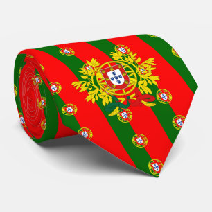 Portugiesische Flagge und Wappen, Flagge Portugals Krawatte