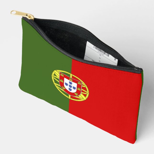 Portugiesische Flagge Zubehörtasche (Offen)