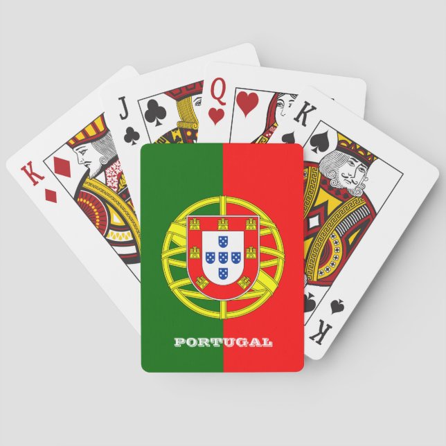 Portugiesische Flaggenspiele, Portugal Spielkarten (Rückseite)