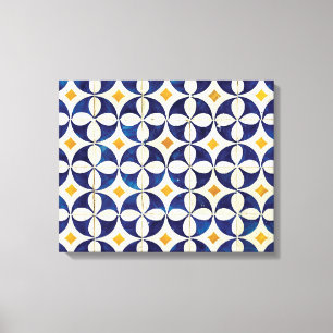 Portugiesische Flies - Azulejo-Muster Leinwanddruck
