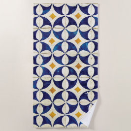 Portugiesische Flies - Azulejo-Muster Strandtuch