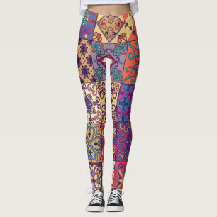 Portugiesische Flies Talavera Style Muster Leggings
