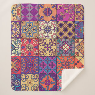 Portugiesische Flies Talavera Style Muster Sherpadecke