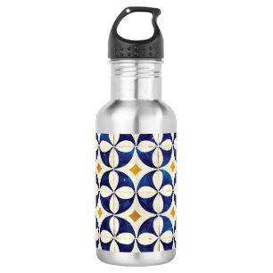 Portugiesische Fliesen - Azulejo-Musterdesign Edelstahlflasche