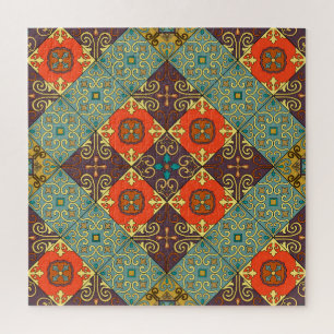 Portugiesische Fliesen im Talavera-Stil Muster Puzzle