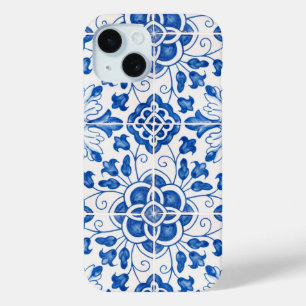 Portugiesische Fliesen Mittelmeerblaue Blumen Case-Mate iPhone Hülle