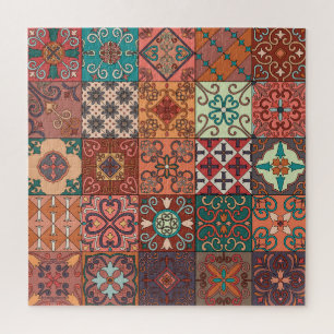 Portugiesische Fliesen: Talavera-Stil Azulejo. Puzzle