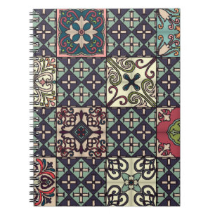Portugiesische Fliesen: Talavera Style Nahtlos Notizblock