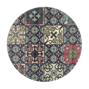 Portugiesische Fliesen: Talavera Style Nahtlos Schneidebrett