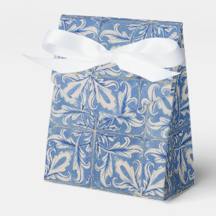 Portugiesische Fliesen Vintage Azulejos Blau Weiß Geschenkschachtel