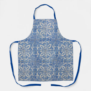 Portugiesische Fliesen Vintage Azulejos Blau Weiß Schürze