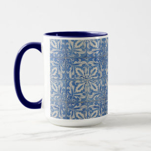 Portugiesische Fliesen Vintage Azulejos Blau Weiß Tasse