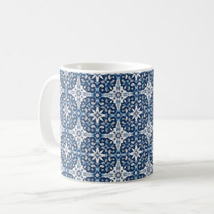 Portugiesische Fliesen Vintage Blau und Weiß Case- Kaffeetasse