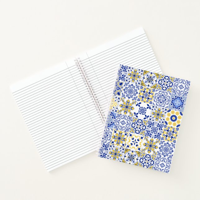Portugiesische Fliesenmuster  Notizbuch (Innenseite)