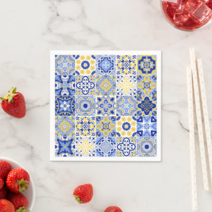 Portugiesische Fliesenmuster Serviette