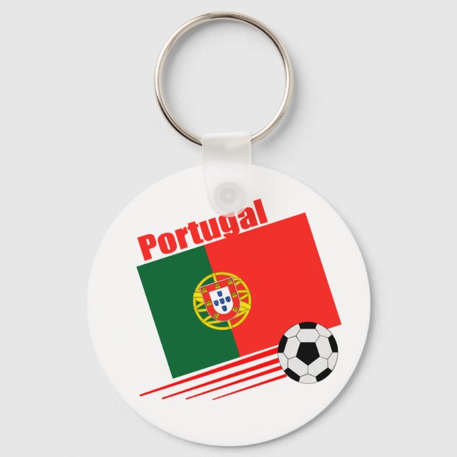 Portugiesische Fußballmannschaft Schlüsselanhänger (Vorderseite)