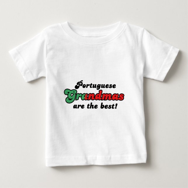 Portugiesische Grandmas Baby T-shirt (Vorderseite)