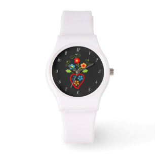 portugiesische Herzblüte Armbanduhr
