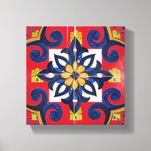 Portugiesische Holzwandkunst Designs Leinwanddruck