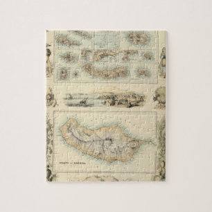 Portugiesische Inseln im Atlantischen Ozean Puzzle