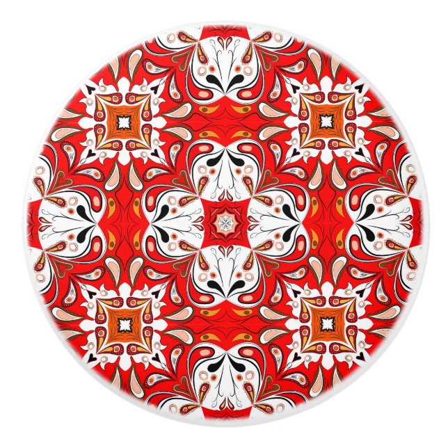 Portugiesische Keramik-Muster Keramikknauf (Vorderseite)