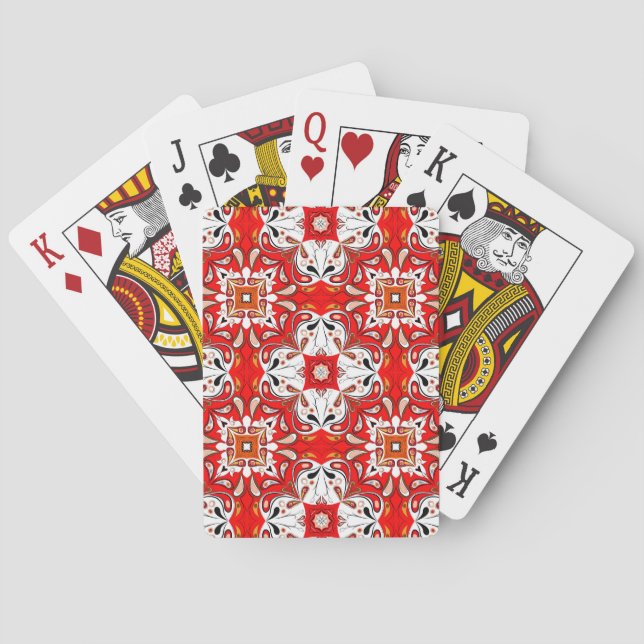 Portugiesische Keramik - Muster Spielkarten (Rückseite)