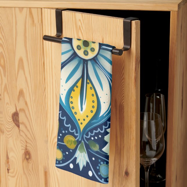 Portugiesische Küchentücher Aquarell (Drittel gefaltet)