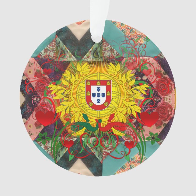 Portugiesische Kunst der Azoren Ornament (Vorderseite)
