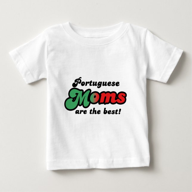 Portugiesische Mamas Baby T-shirt (Vorderseite)