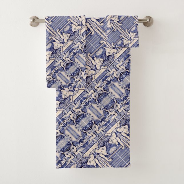 Portugiesische Muster Badhandtuch Set (Insitu)