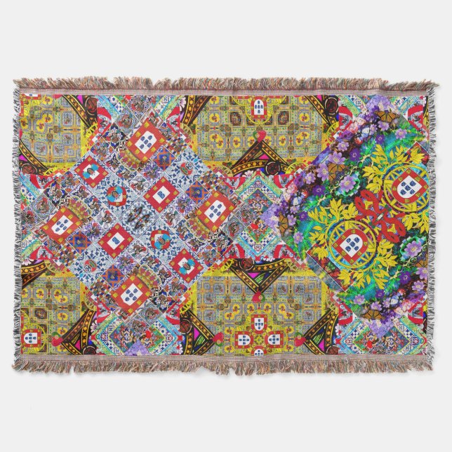 Portugiesische Muster Decke (Vorderseite)