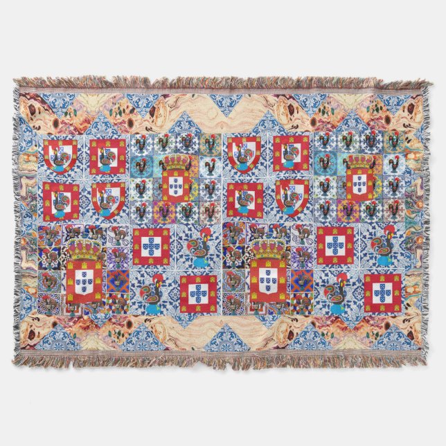 Portugiesische Muster Decke (Vorderseite)