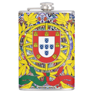 Portugiesische Muster Flachmann