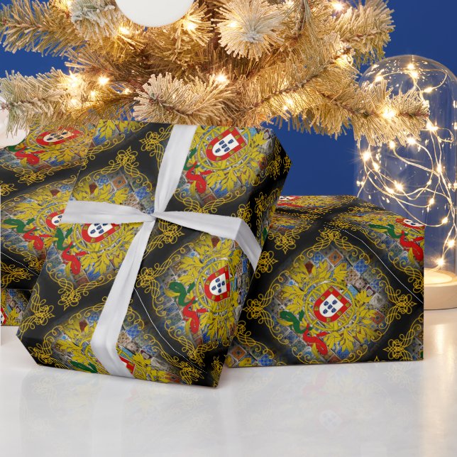Portugiesische Muster Geschenkpapier (Feiertage)