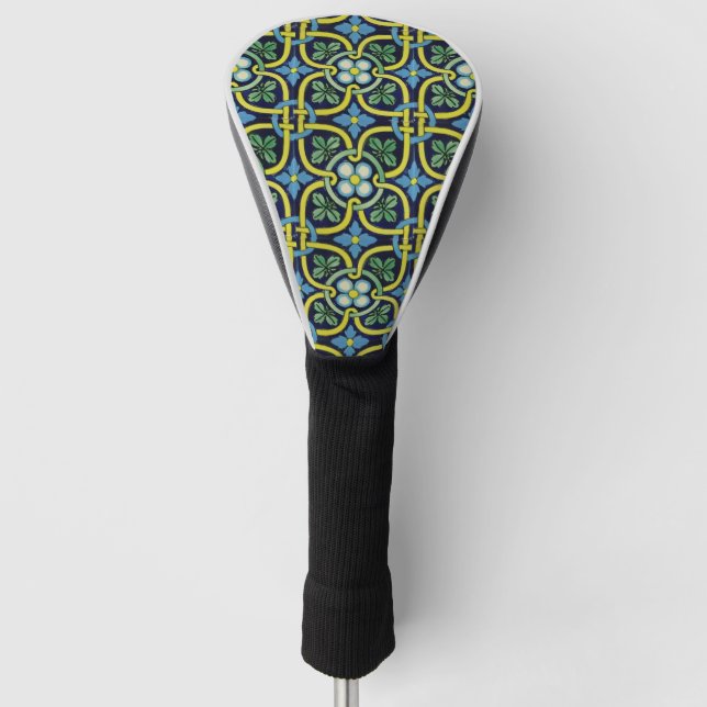 Portugiesische Muster Golf Headcover (Vorderseite)