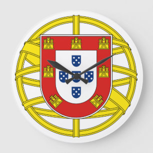 Portugiesische Muster Große Wanduhr