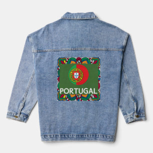 Portugiesische Muster Jeansjacke