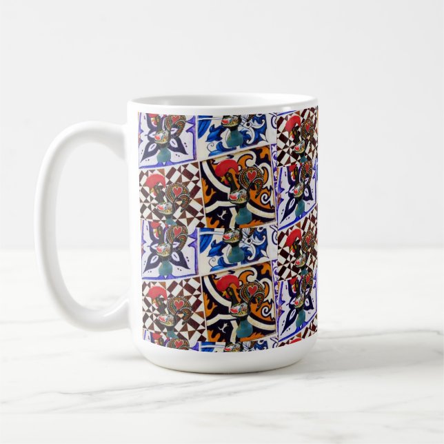 Portugiesische Muster Kaffeetasse (Links)