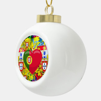 Portugiesische Muster Keramik Kugel-Ornament